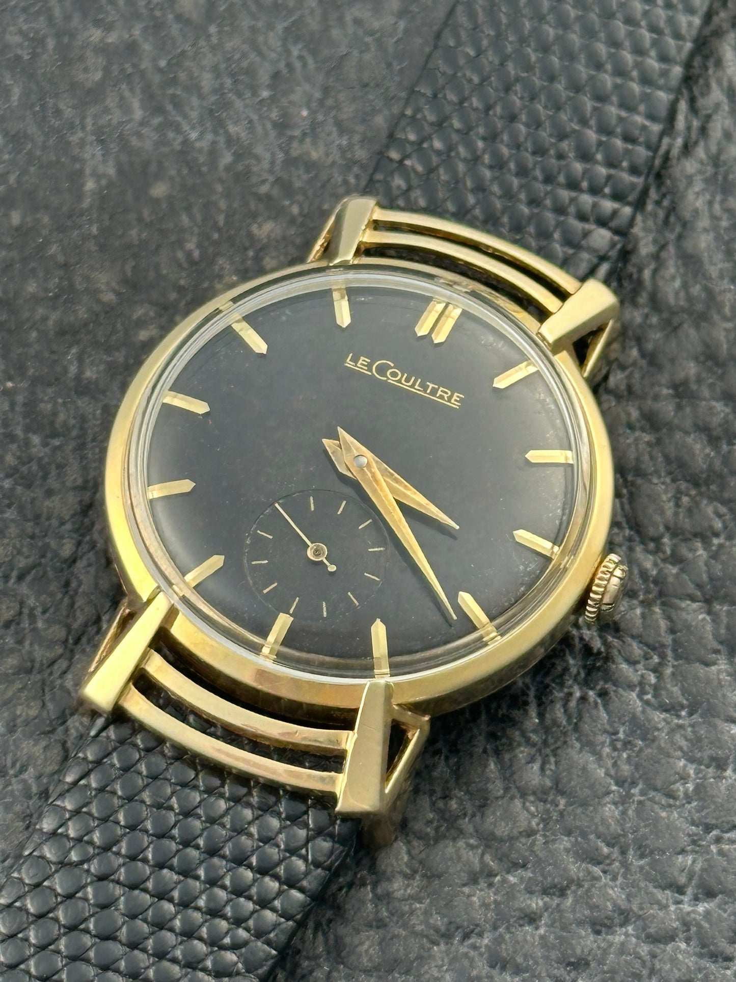 LeCoultre 18k Spider Web Fancy Lugs Vintage