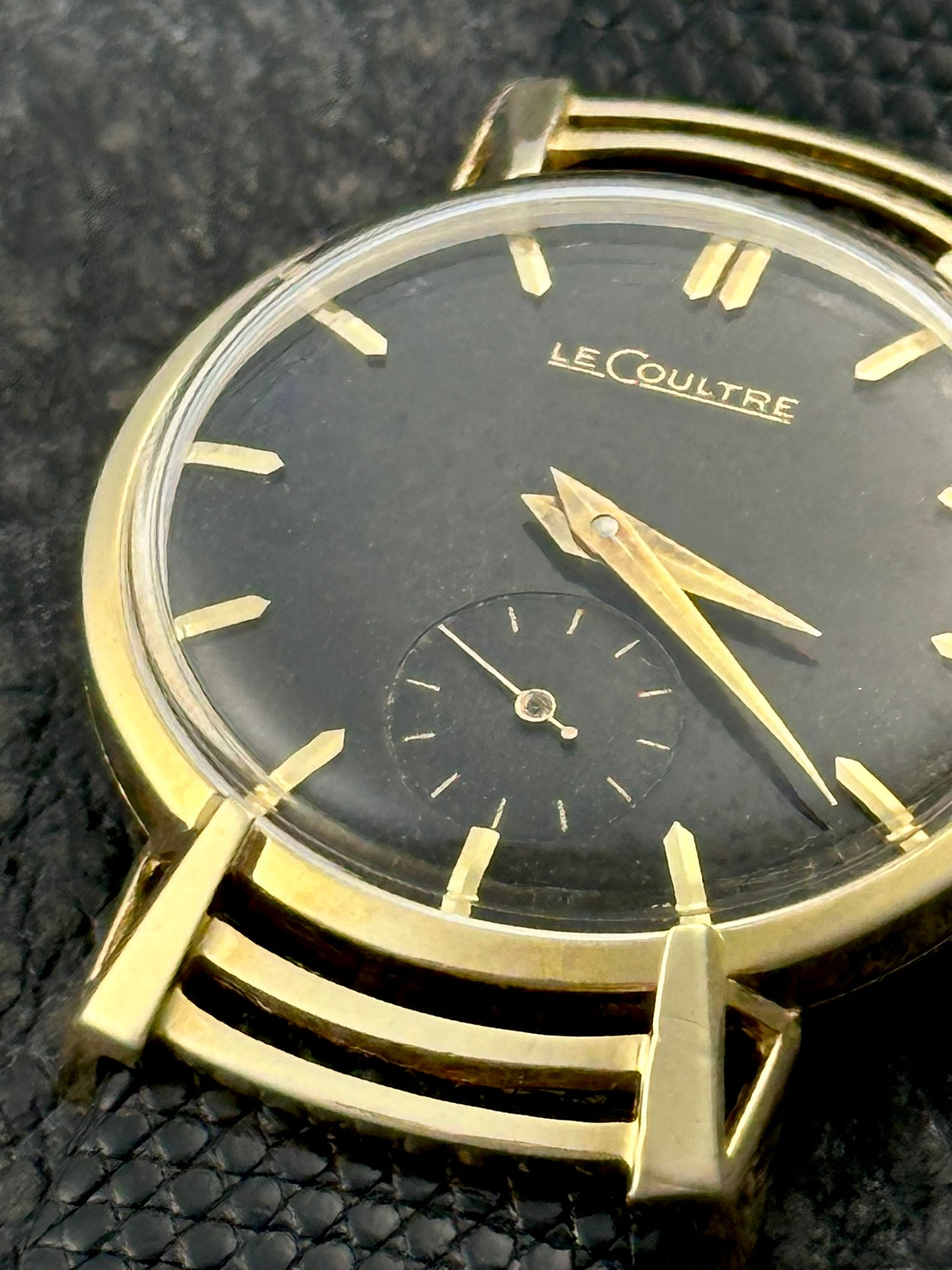 LeCoultre 18k Spider Web Fancy Lugs Vintage