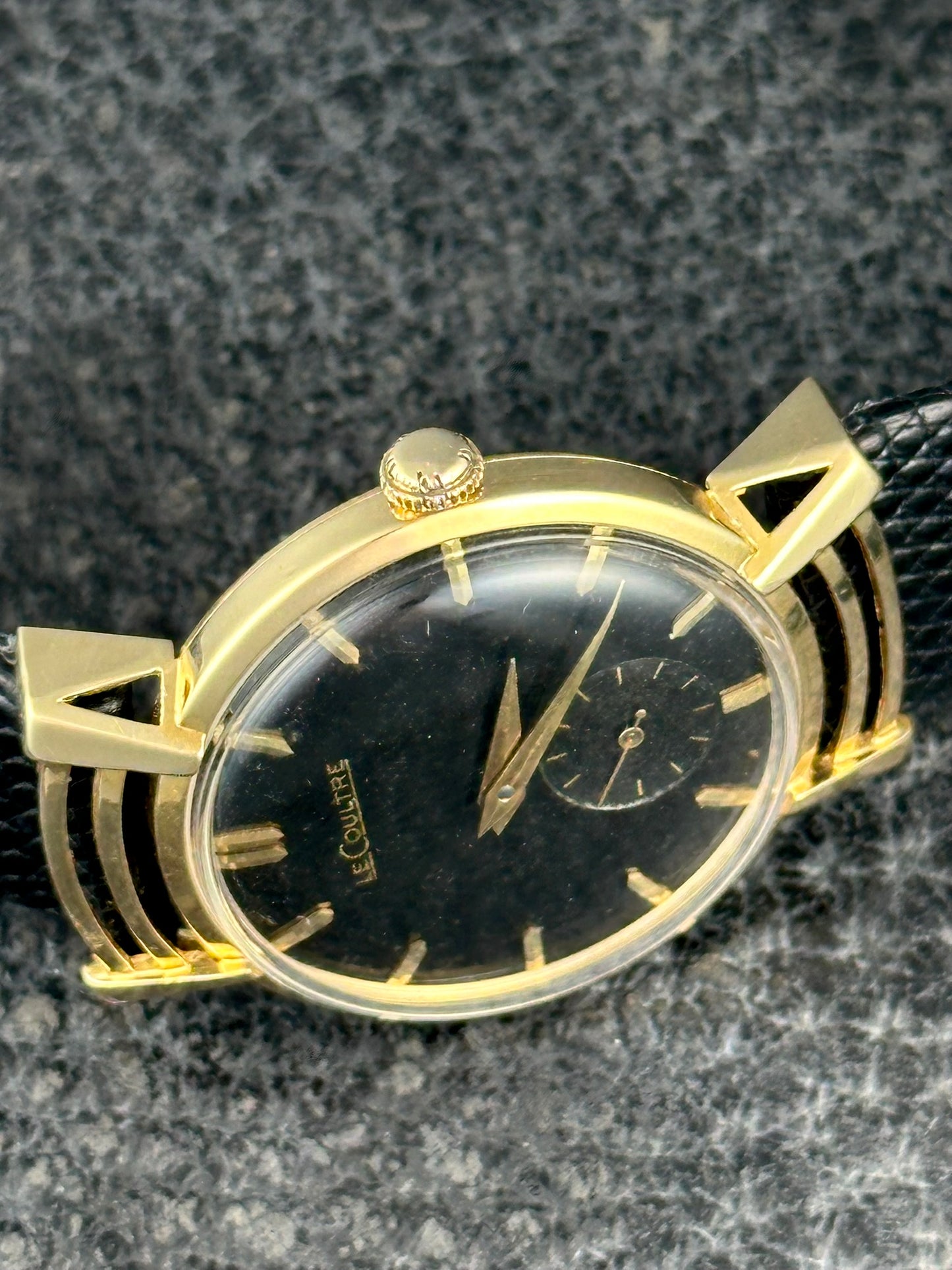 LeCoultre 18k Spider Web Fancy Lugs Vintage