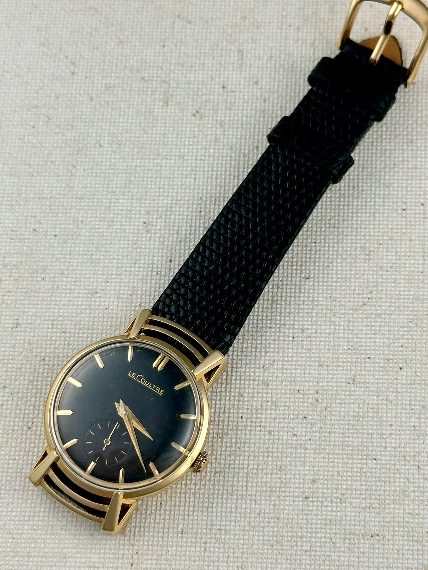 LeCoultre 18k Spider Web Fancy Lugs Vintage