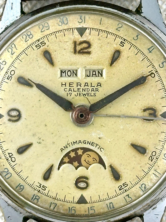 Herala Moonphase Triple Date Vintage