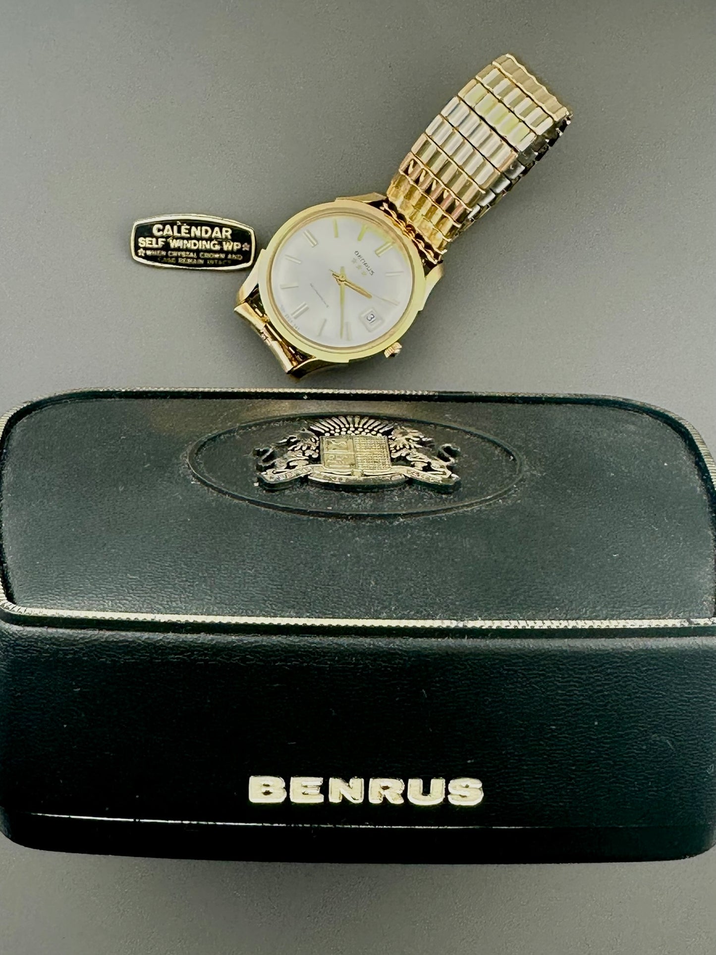 Benrus 3 Star Calendar with Box Vintage