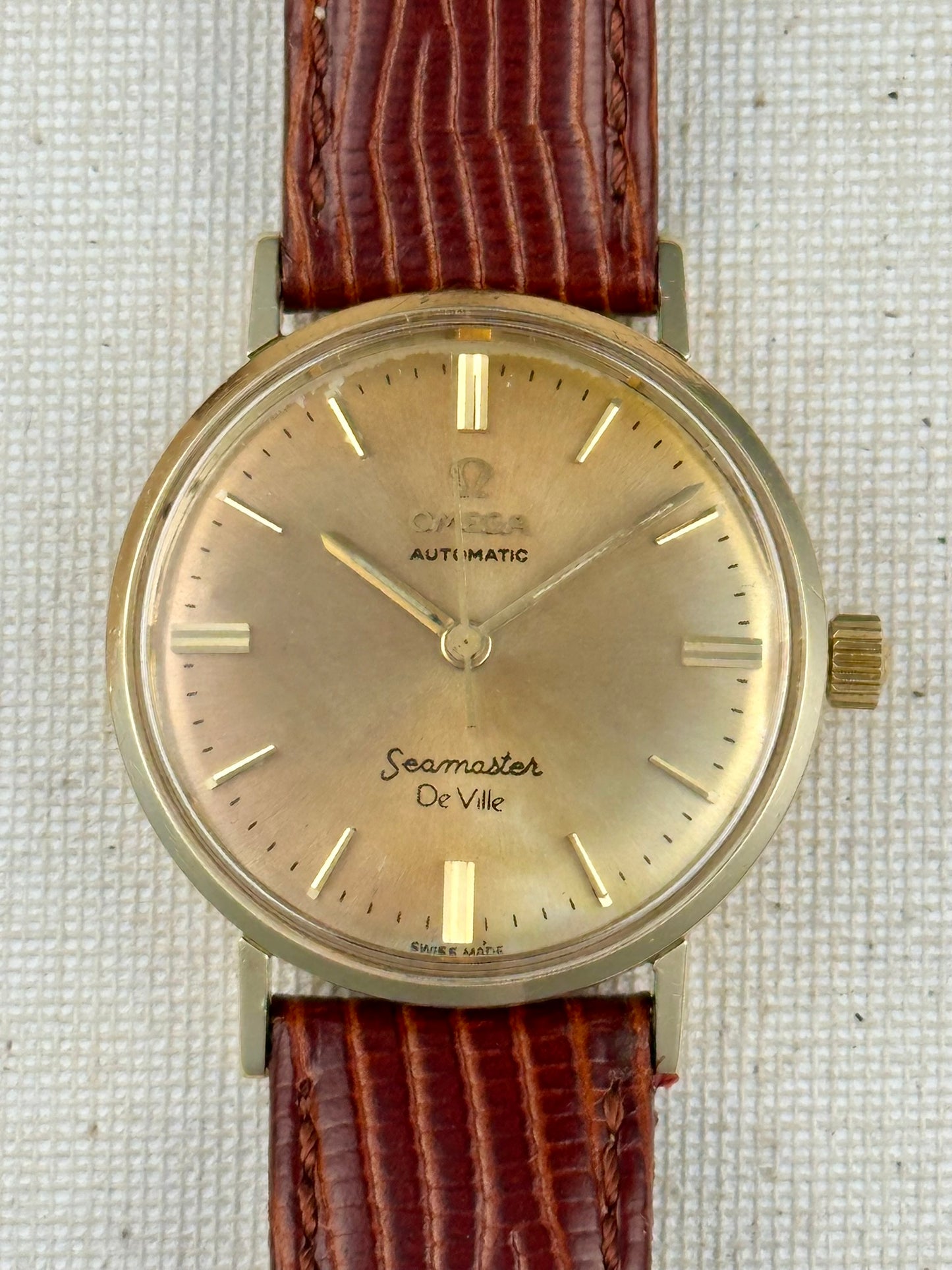 Omega 14k Seamaster De Ville Patina Dial Vintage