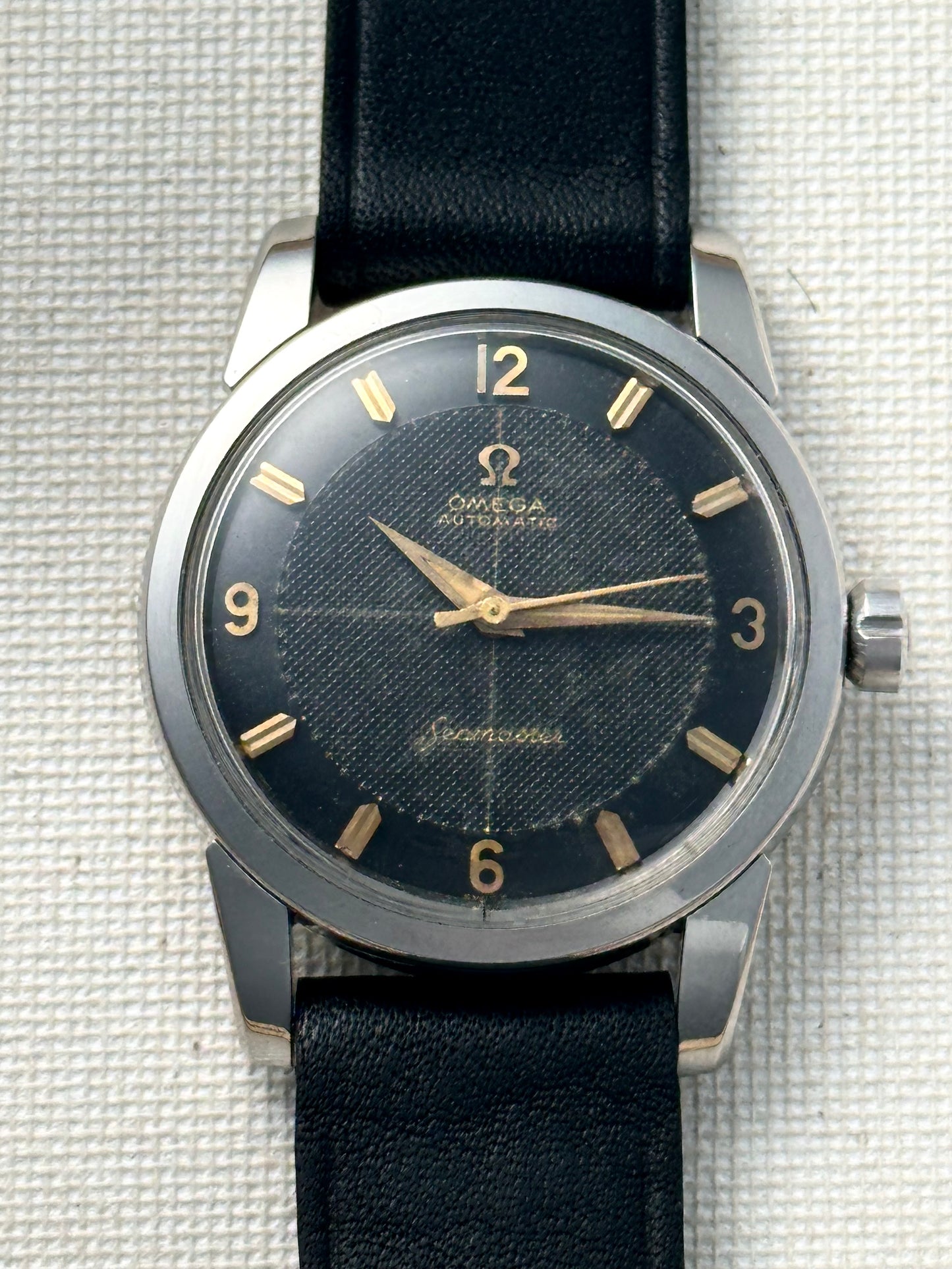 Omega Seamaster Black Sector Waffle Dial 2846 / 2848 Vintage