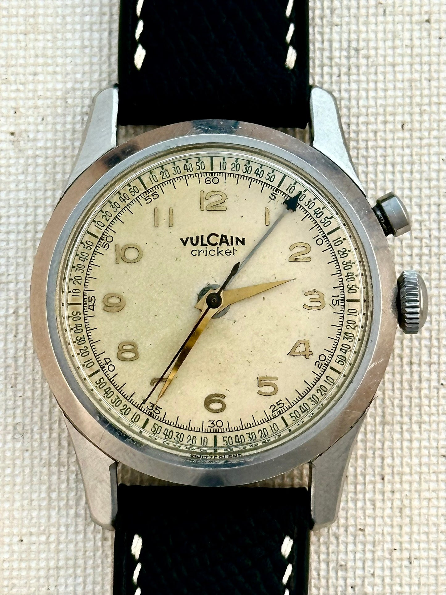 Vulcain Cricket Alarm No Lume Dial