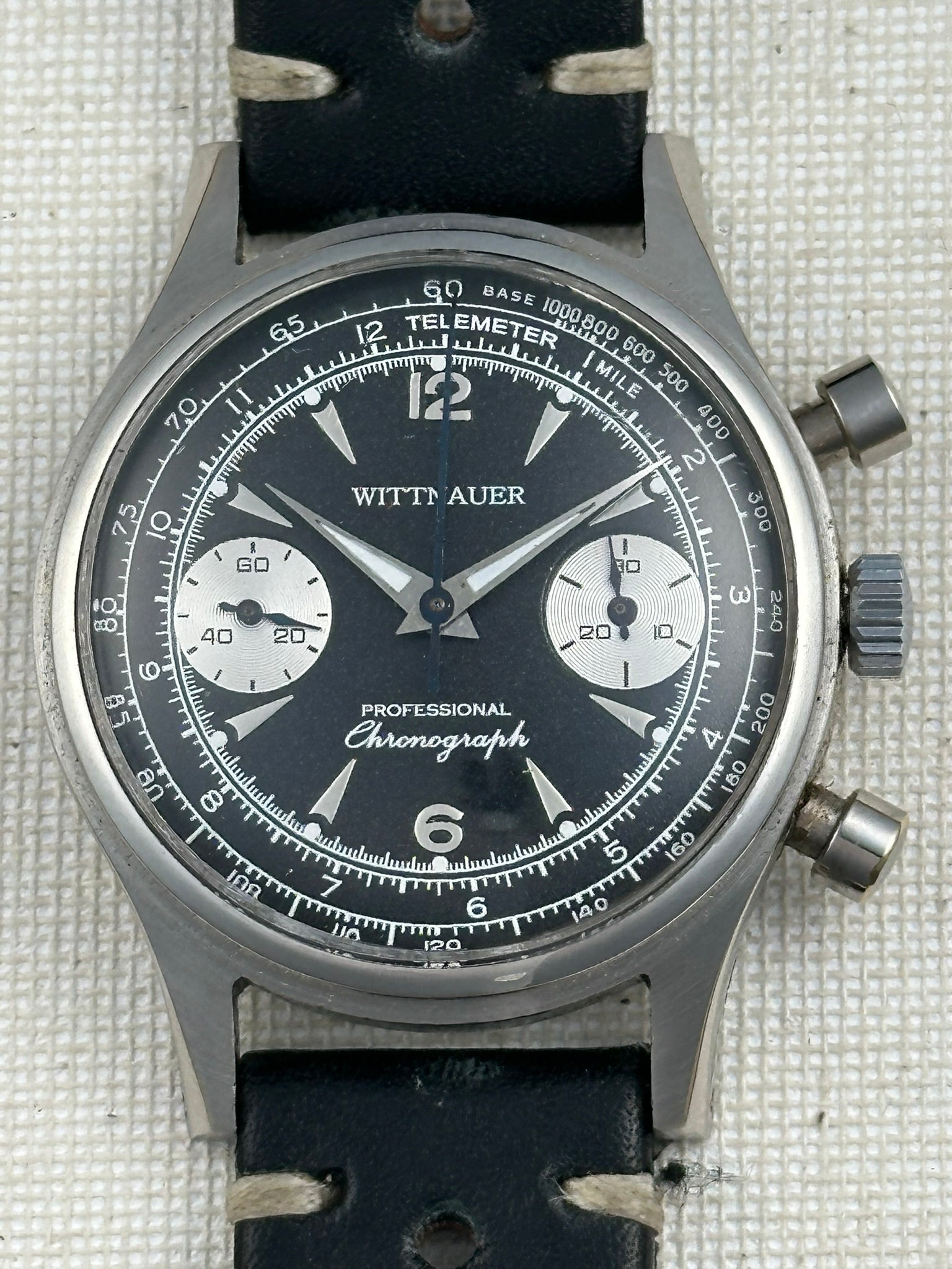 Wittnauer Professional Chronograph w/ Box Vintage – Old School Seconds