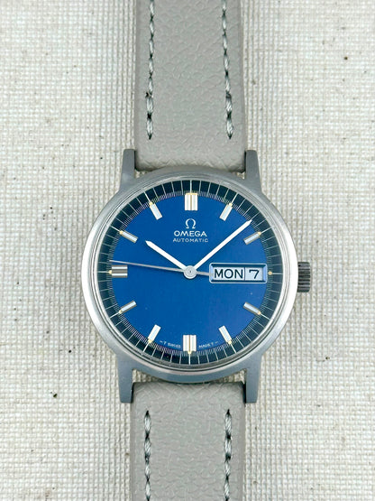 Omega Steel Blue Day Date Vintage