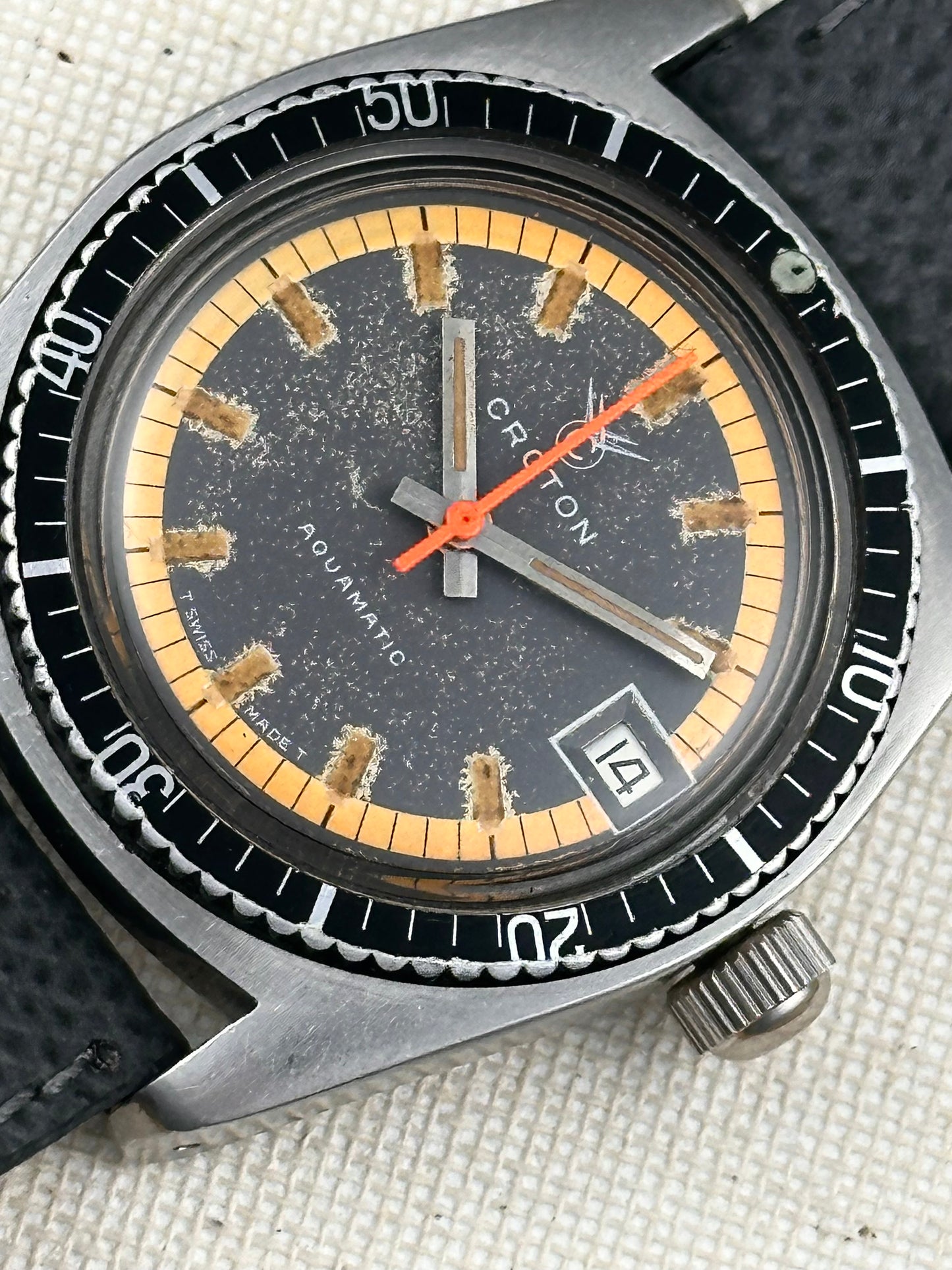 Croton Aquamatic Tropical Dial Vintage