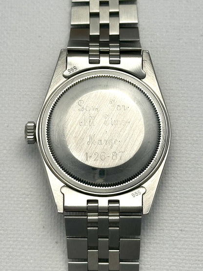 Rolex Datejust Black Dial Vintage