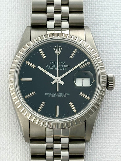 Rolex Datejust Black Dial Vintage