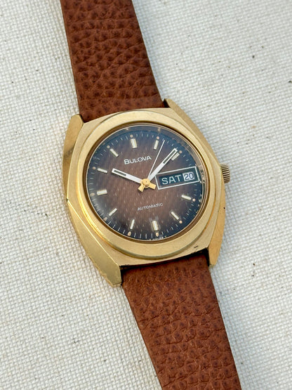 Bulova Carbon Fiber Crosshatch Dial Vintage