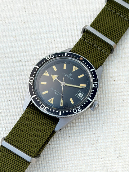 Helbros Fat Arrow Diver Vintage