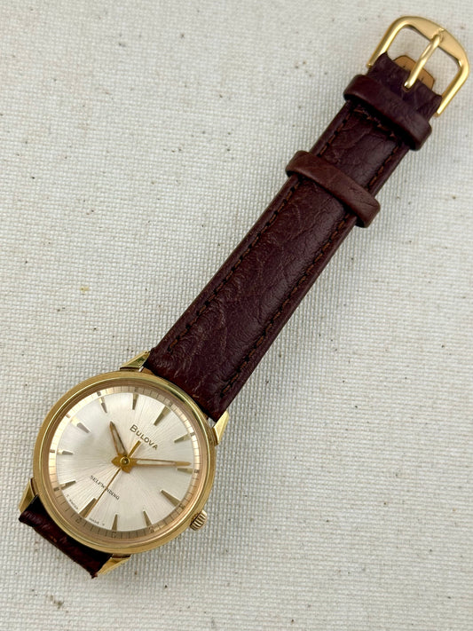 Bulova Sunburst Dial Dress Vintage