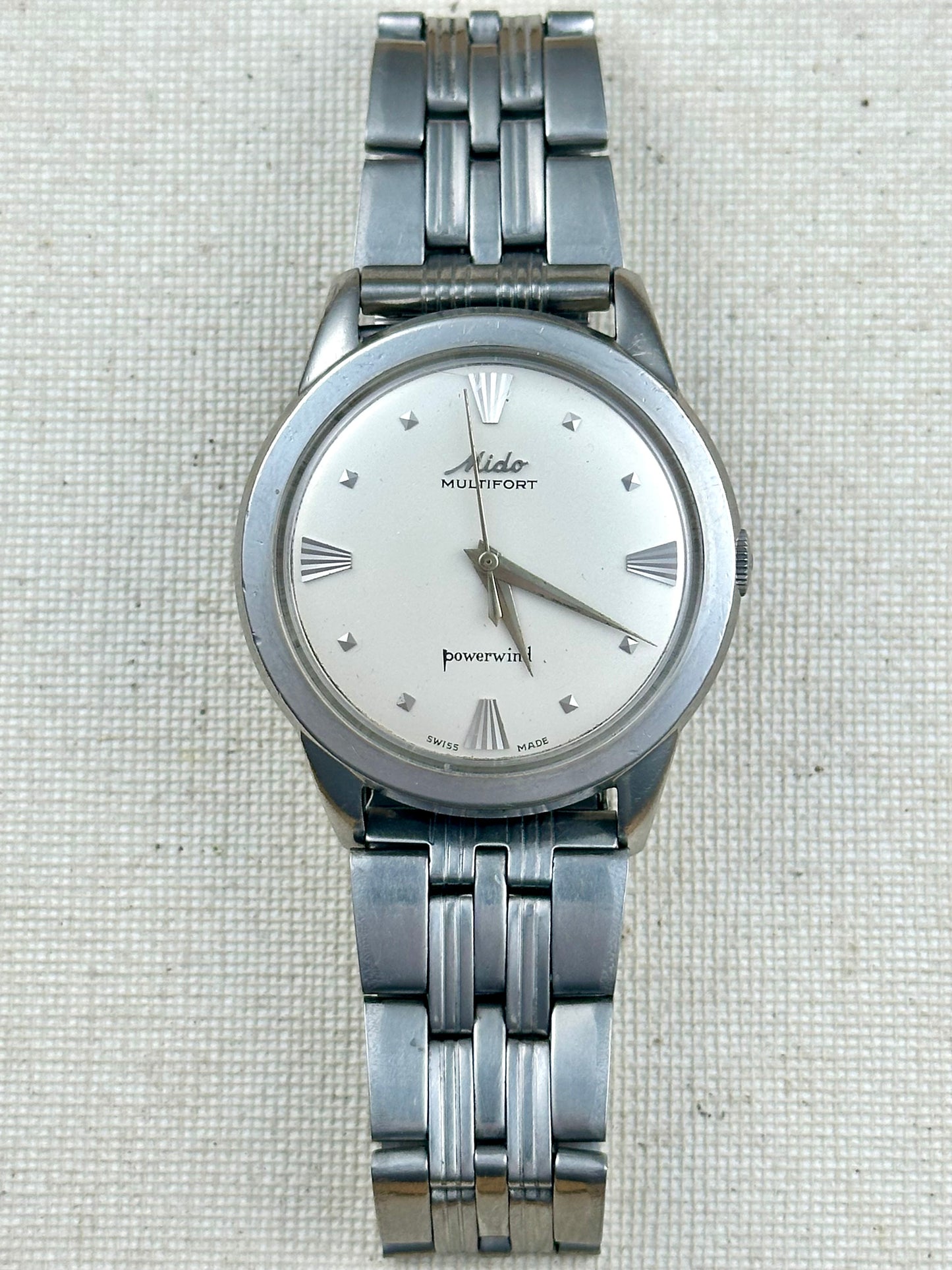 Mido Multifort Powerwind "Borgel Case" Vintage