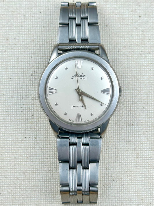 Mido Multifort Powerwind "Borgel Case" Vintage