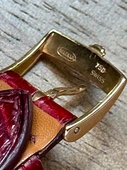 Rolex 18k Pink Gold - Day Date - Oxblood Vignette Diamond Dial Vintage