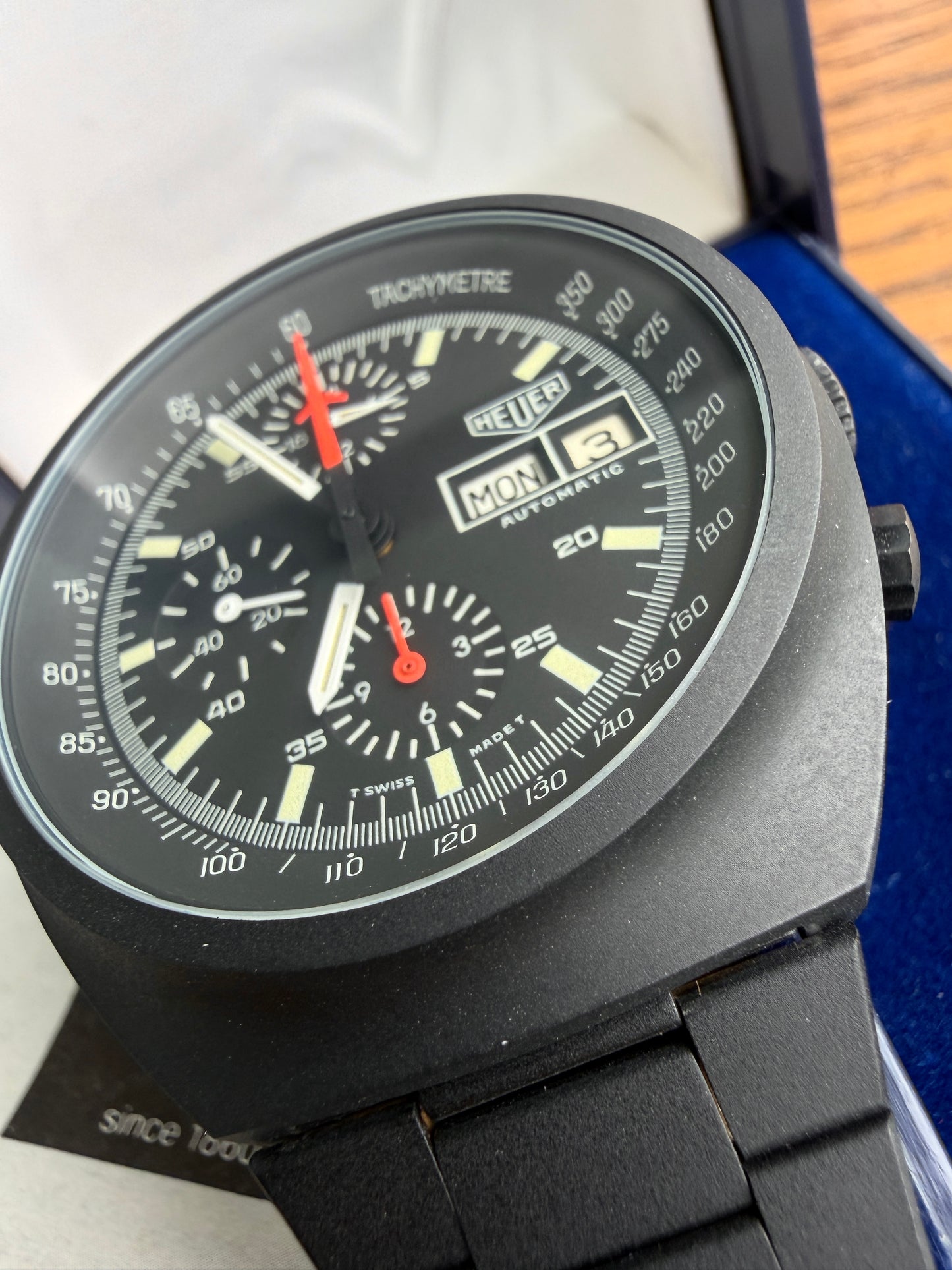 Heuer 5100 Pilot PVD Box/Papers NOS Vintage