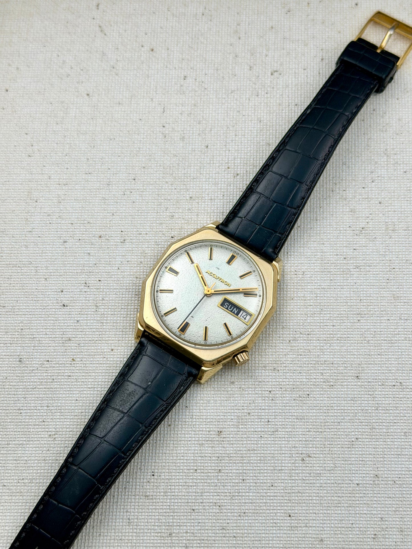 Accutron 218 Octagon Texture Dial Vintage