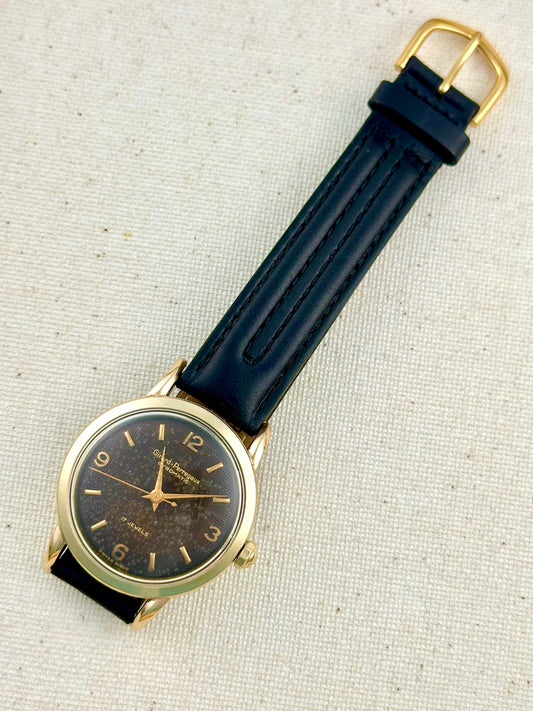 Girard Perregaux Gyromatic Brown Waffle Dial Vintage