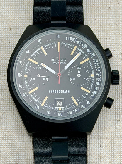 LeJour PVD Chrono Box and Papers NOS Vintage