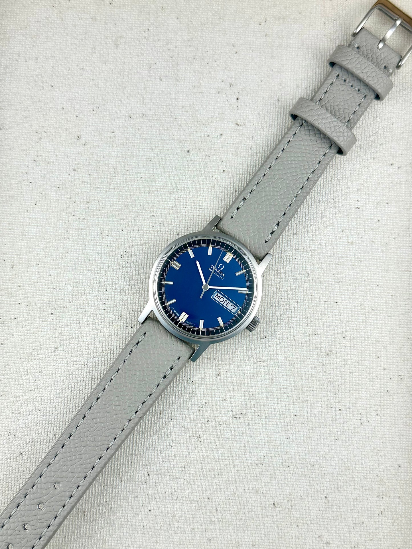 Omega Steel Blue Day Date Vintage