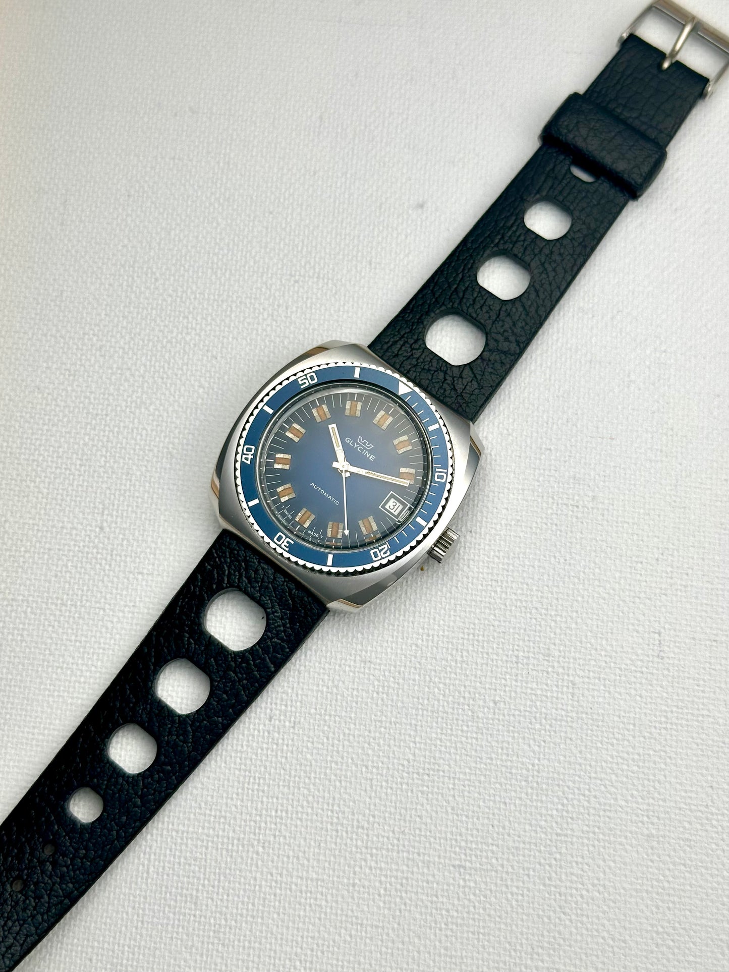 Glycine Diver All Blue Dial Vintage
