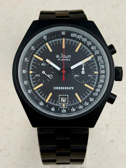 LeJour PVD Chrono Box and Papers NOS Vintage
