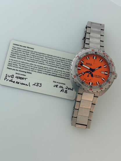 Doxa SUB 4000T Professional Limited Edition Full Set
