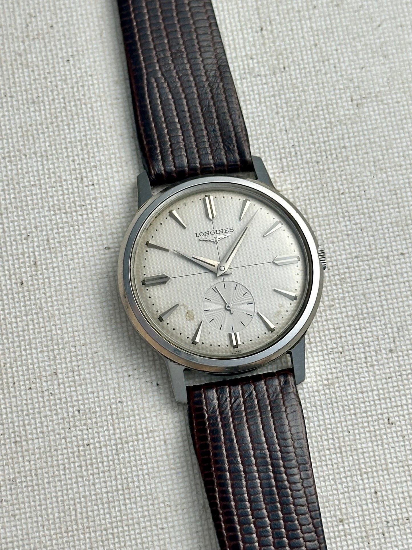 Longines Waffle Dial Small Seconds Vintage
