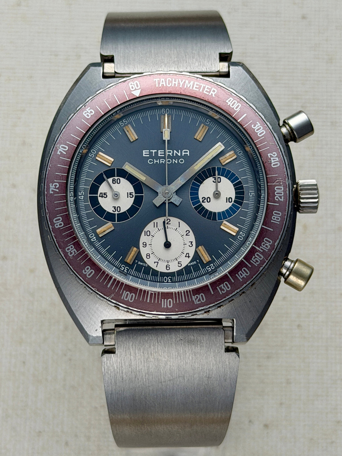 Eterna 154 FTP Chronograph Ghost Bezel Vintage