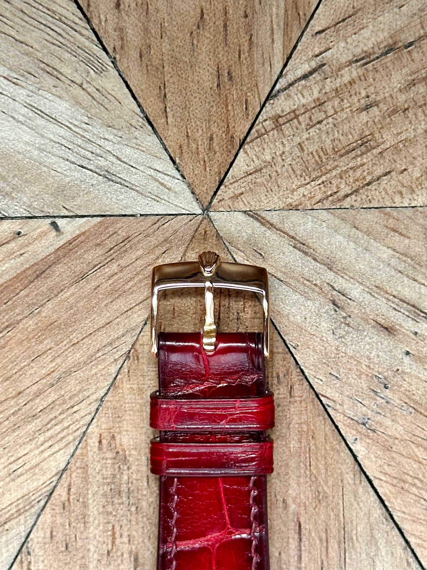 Rolex 18k Pink Gold - Day Date - Oxblood Vignette Diamond Dial Vintage