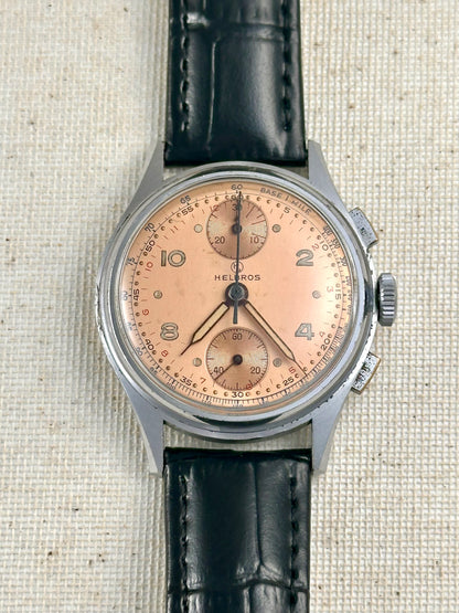 Helbros Copper Dial "up down" Chronograph Vintage
