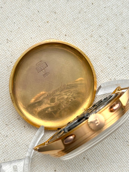 Eberhard 18k Gold Tri-Compax 1947 Vintage