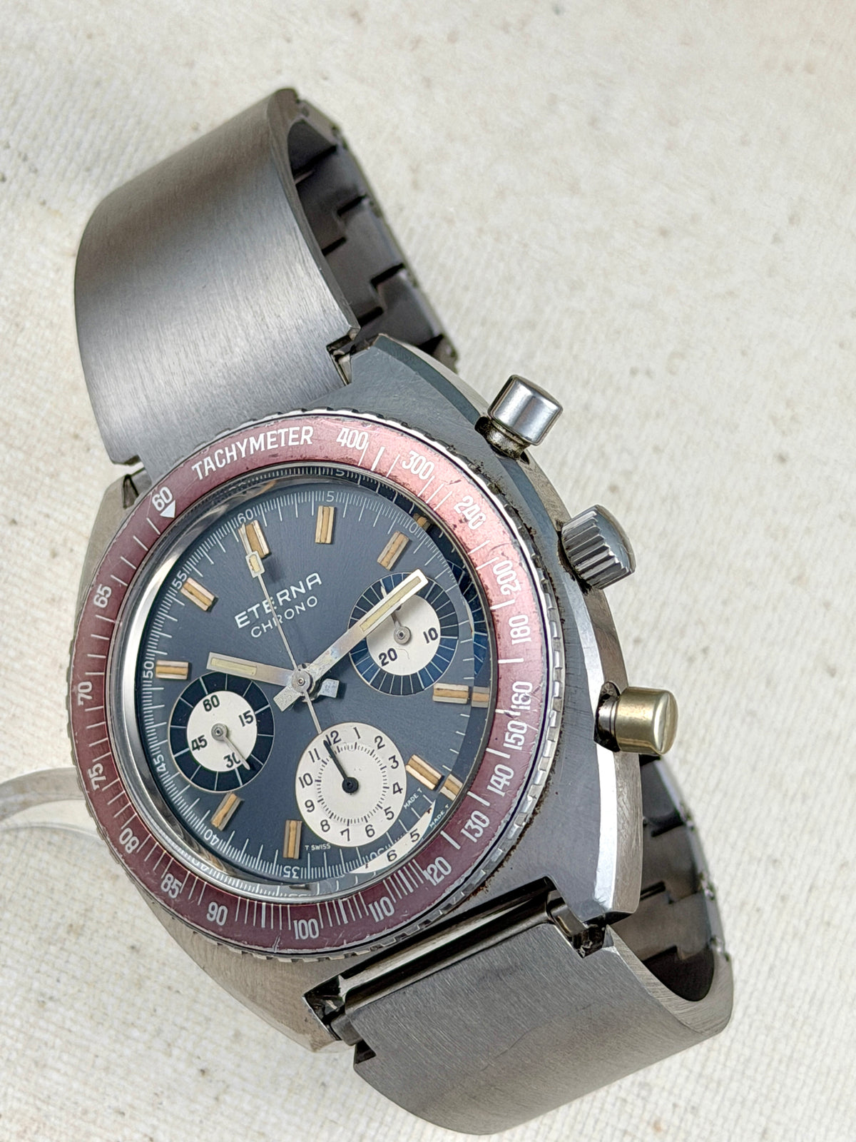 Eterna 154 FTP Chronograph Ghost Bezel Vintage