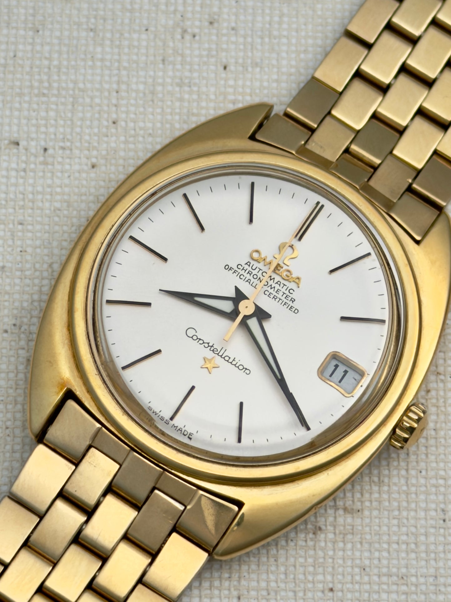 Omega Constellation "C" Brick Bracelet Vintage