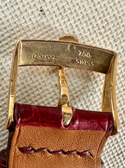 Rolex 18k Pink Gold - Day Date - Oxblood Vignette Diamond Dial Vintage