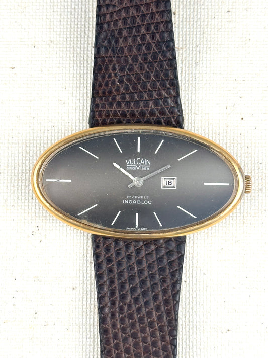 Vulcain Sideways Oval Vintage