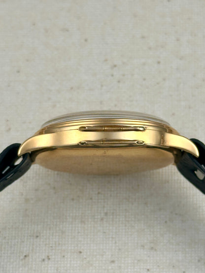 Eberhard 18k Yellow Gold Tri-Compax 1943 with Box Vintage