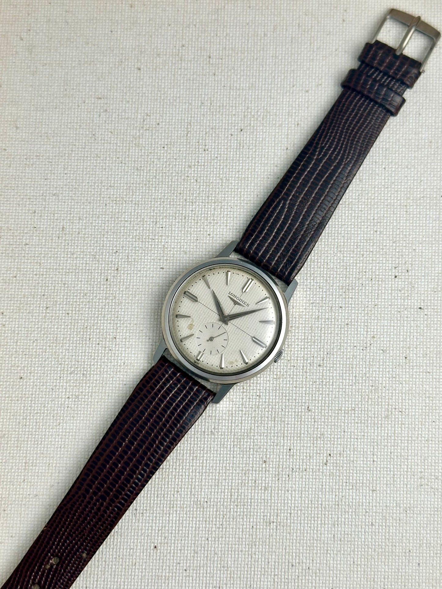 Longines Waffle Dial Small Seconds Vintage