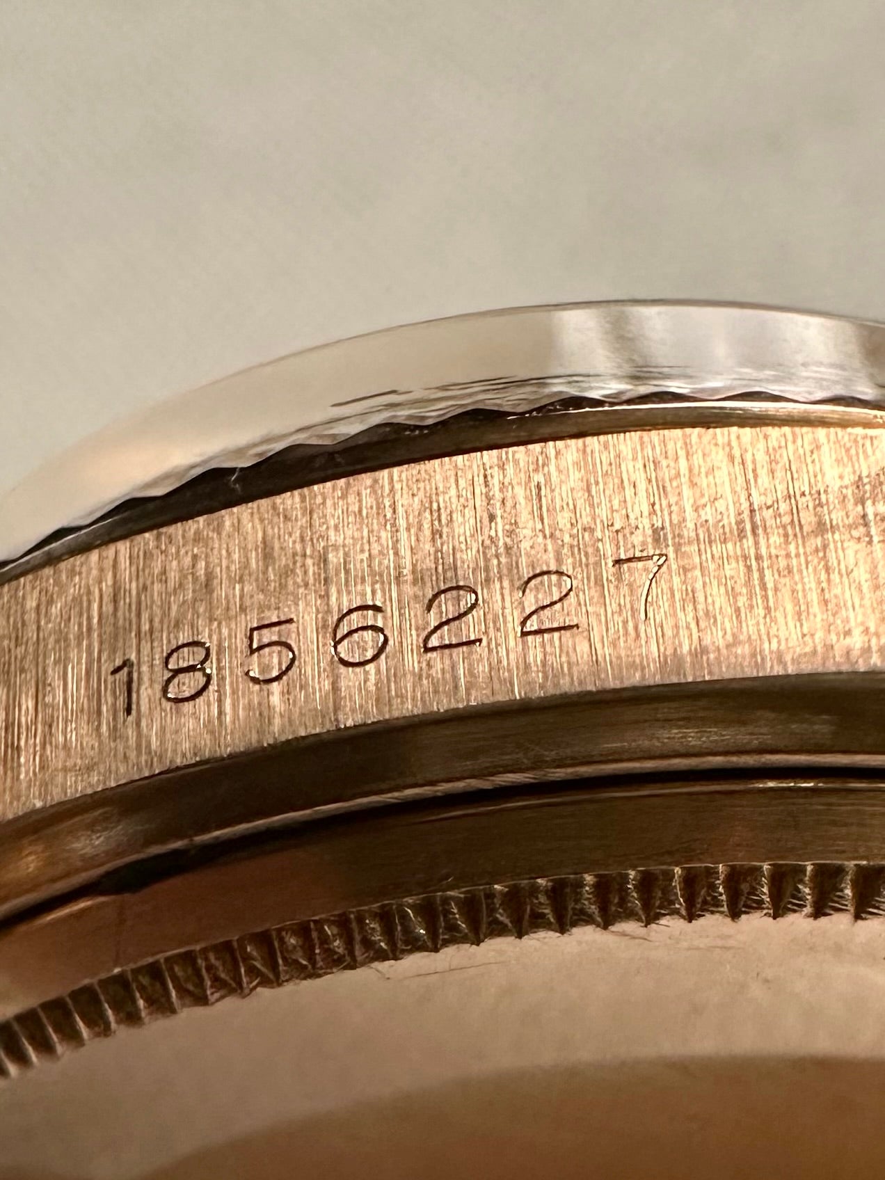 Rolex 18k Pink Gold - Day Date - Oxblood Vignette Diamond Dial Vintage
