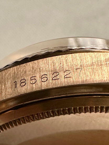 Rolex 18k Pink Gold - Day Date - Oxblood Vignette Diamond Dial Vintage