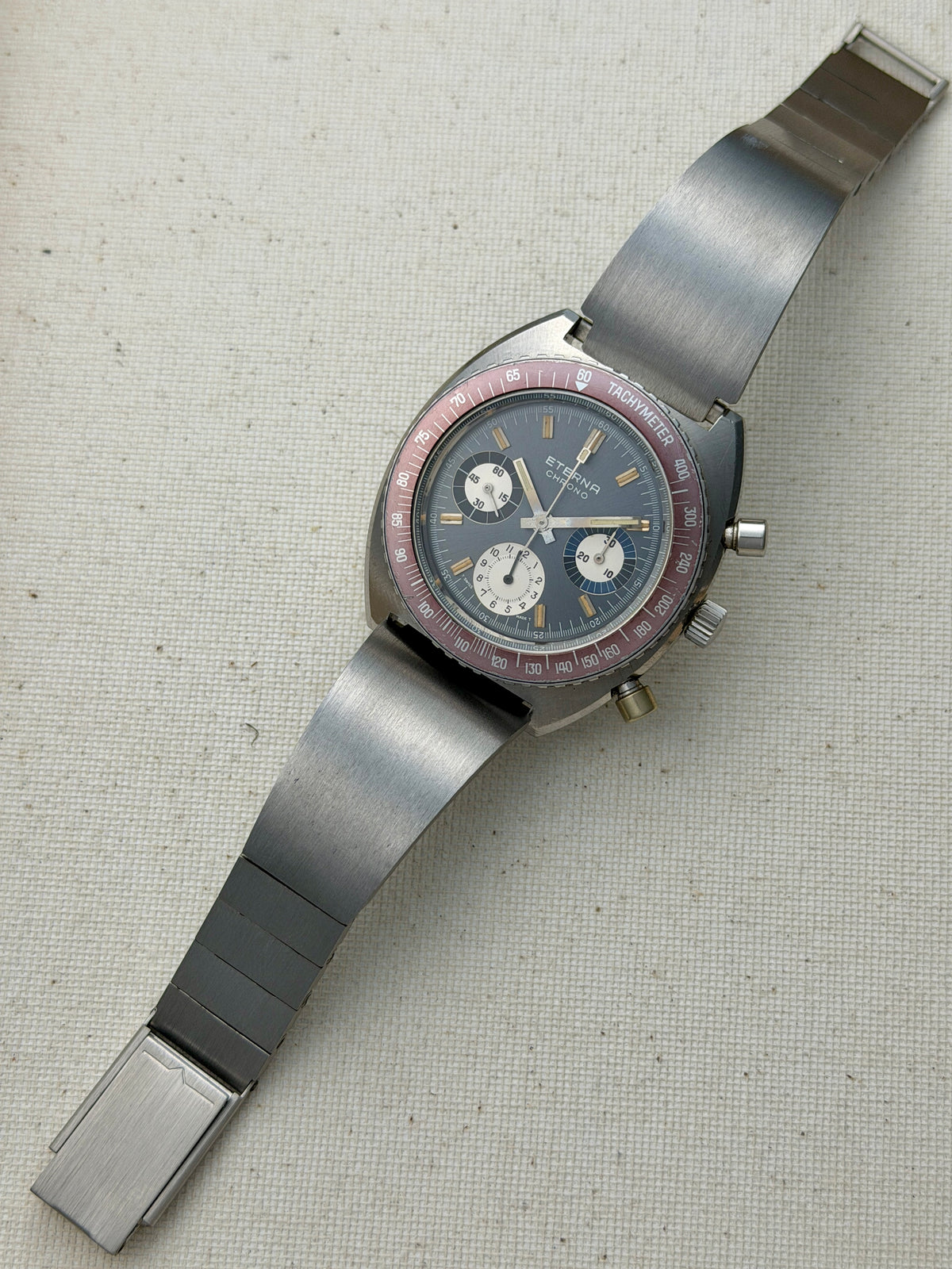 Eterna 154 FTP Chronograph Ghost Bezel Vintage