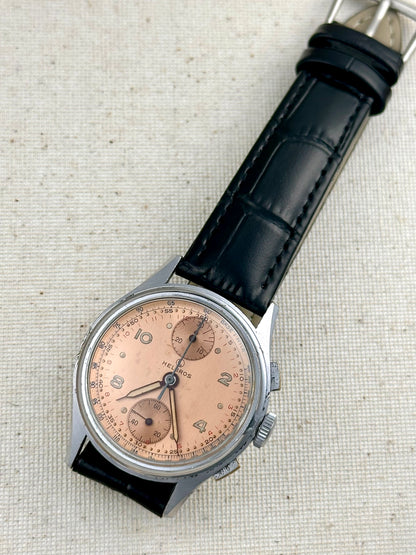 Helbros Copper Dial "up down" Chronograph Vintage