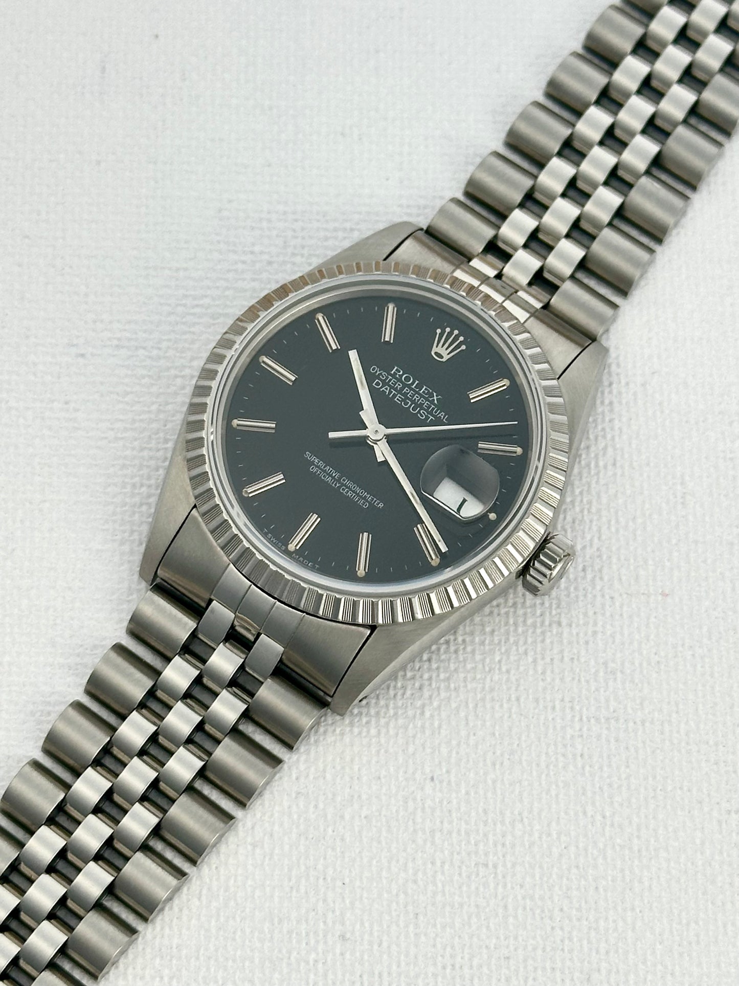 Rolex Datejust Black Dial Vintage