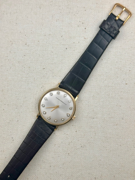 Girard Perregaux 14k Diamond Dial Vintage