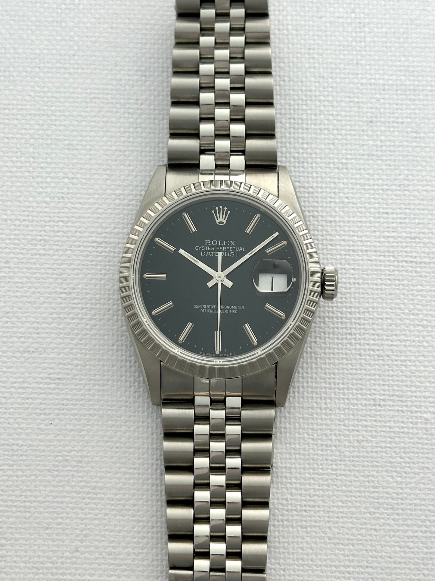 Rolex Datejust Black Dial Vintage