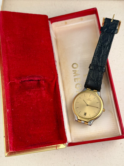 Omega 18k Bezel Quartz Vintage