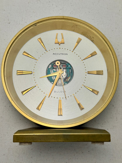 Accutron Spaceview Desk Clock Vintage