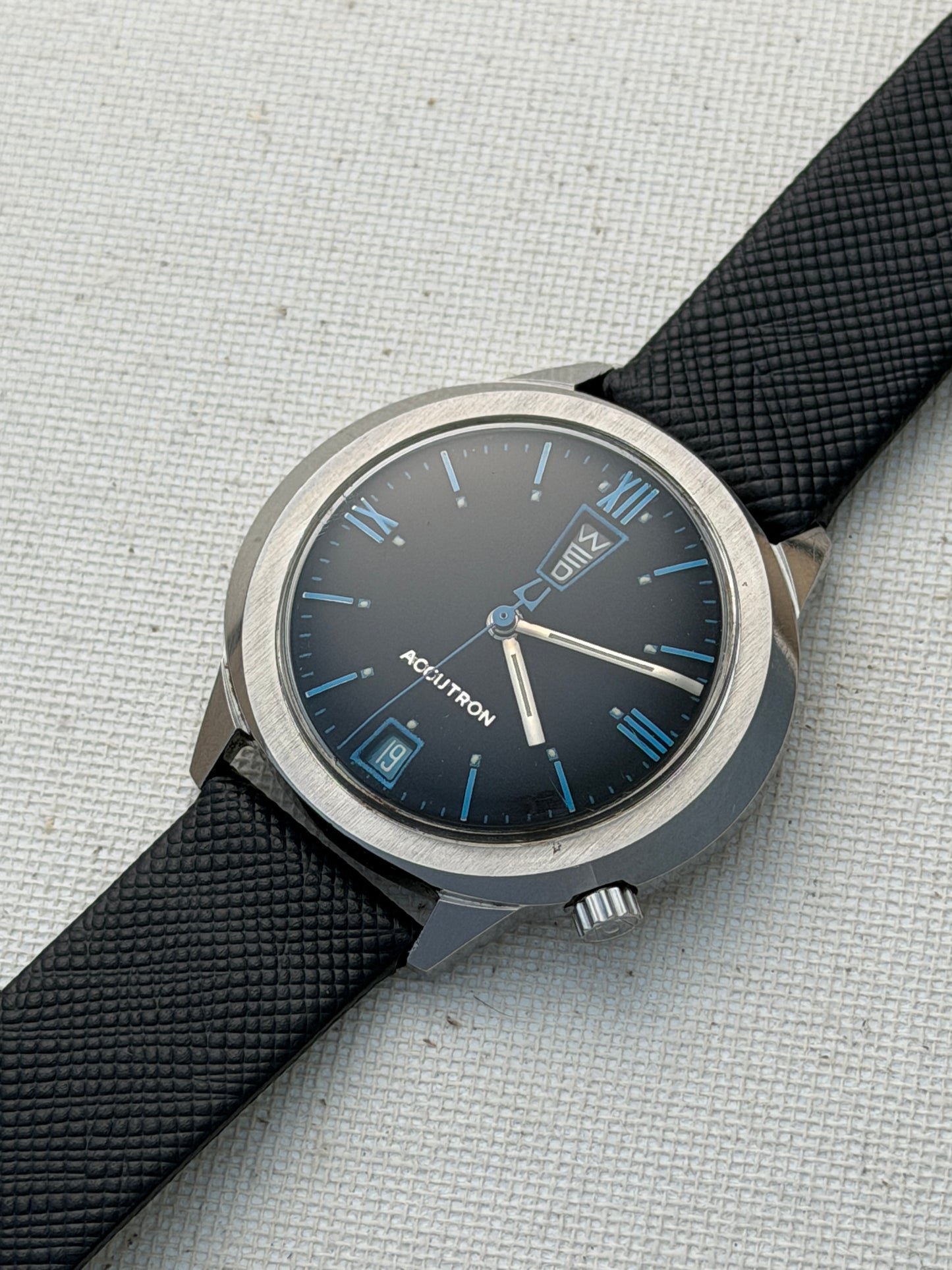 Accutron Up Down Bad Ass Blue Vintage