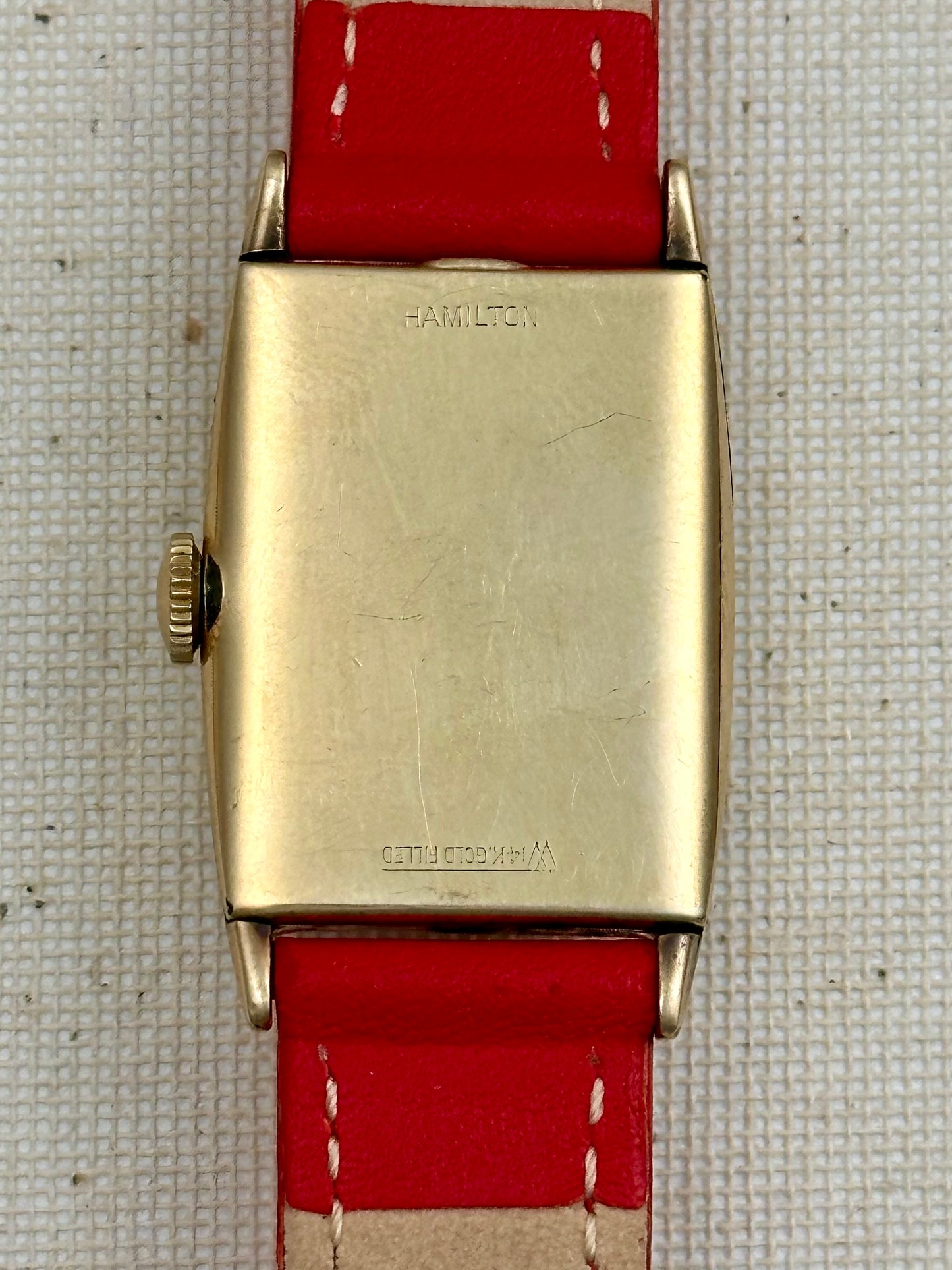 Hamilton Tank Red Strap Vintage